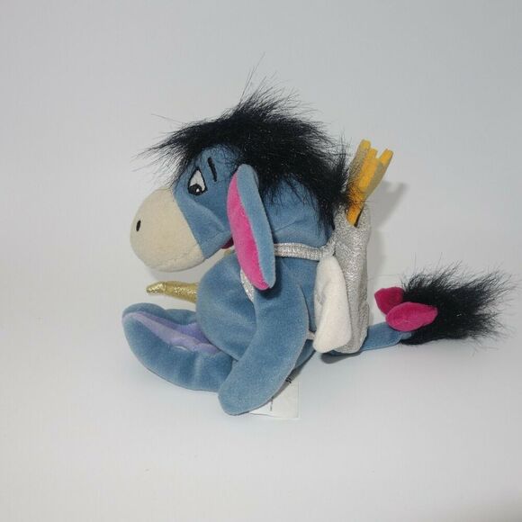 Disney Store Exclusive Eeyore Cupid Mini Bean Bag 9" Plush Winnie the Pooh - Picture 2 of 6